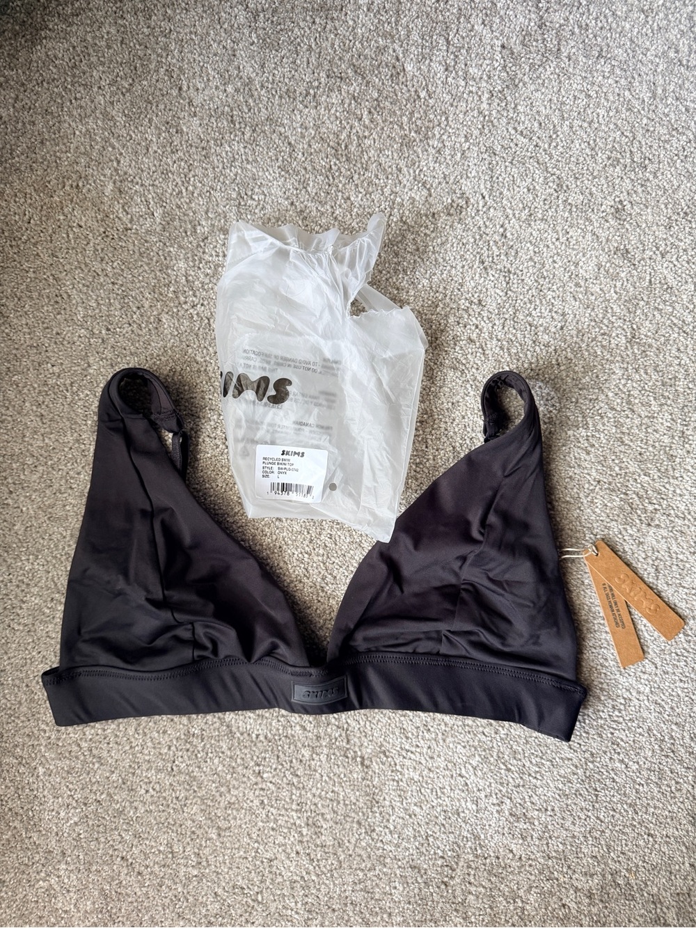NWT - SKIMS - Plunge Bikini Top
